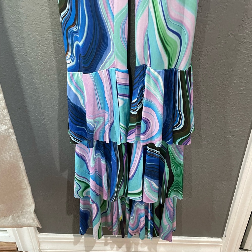 Fashion Nova colorful flare pants jumpsuit
